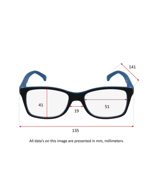 BLACK & BLUE - Reading glasses