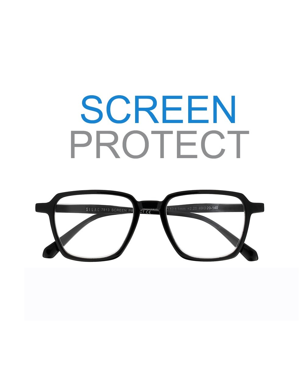 ANGÈLE Black - reading glasses with Screen Protect