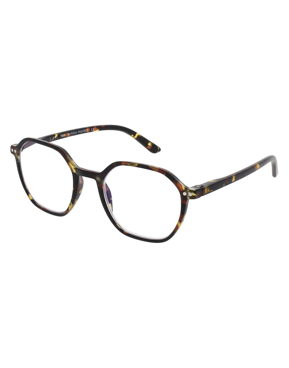 JULIA turtle brown - occhiali da lettura con Screen Protect