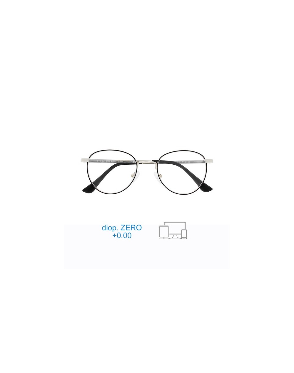 Romeo Silver Black- Screen Protect glasses