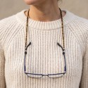 Brillenkette mit Perlen – Bunt