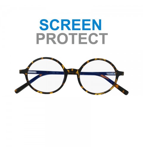 Reading glasses blocking blue model TURTLE - SCREEN and woman Man - 7601 light