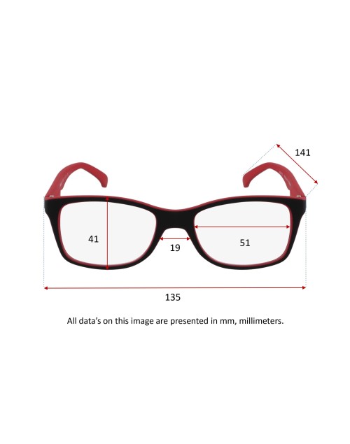 BLACK & RED - Reading glasses