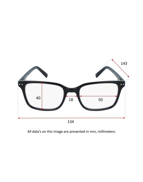 3IN1 BLACK - Reading glasses 3 in 1 in black - 7504