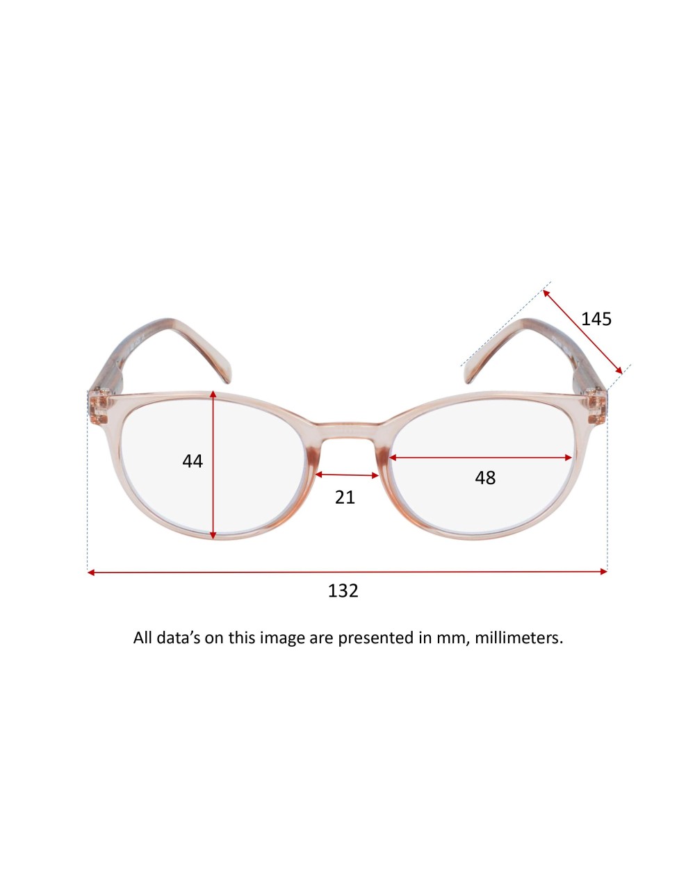 Lunettes loupe de lecture - modèle femme - PINK CRISTAL