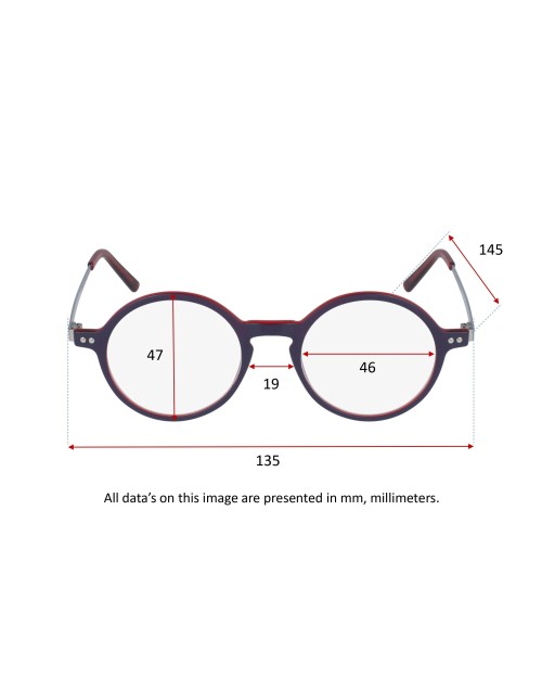 NAVY METAL - Reading glasses