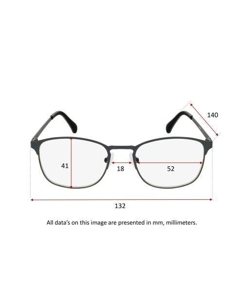 METAL GREY - Reading glasses