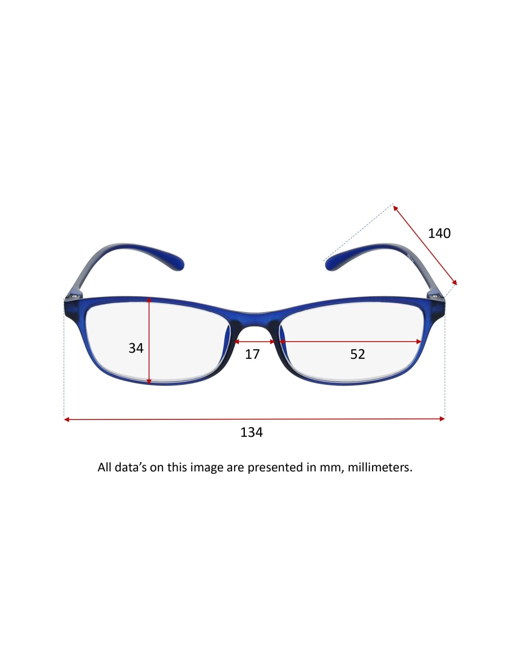 FLEXIBLE BLUE - Gafas de lectura ligeras