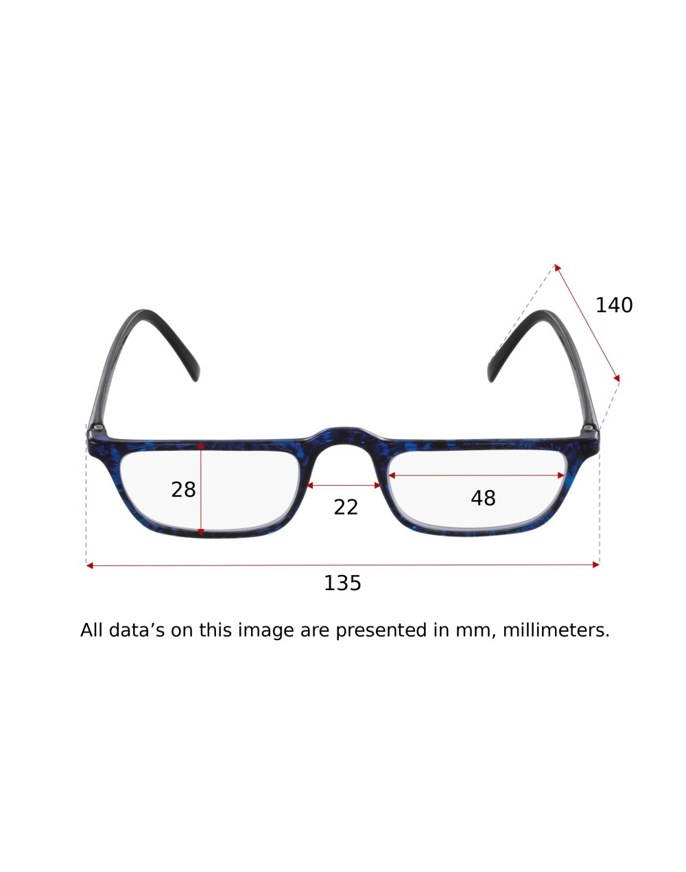 DEMI BLUE Reading glasses Ref 4410