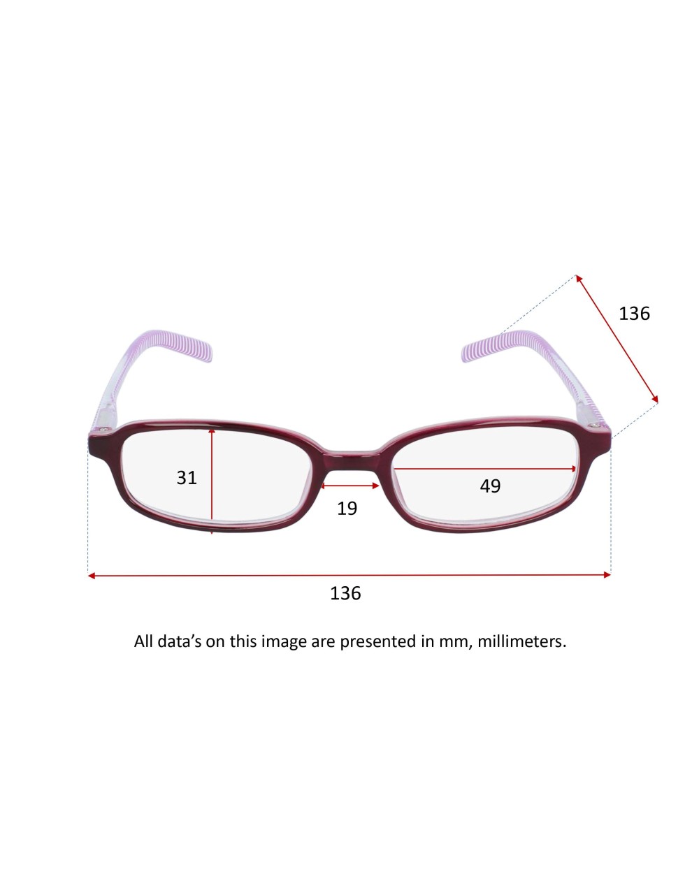 NEW PURPLE - Purple reading glasses