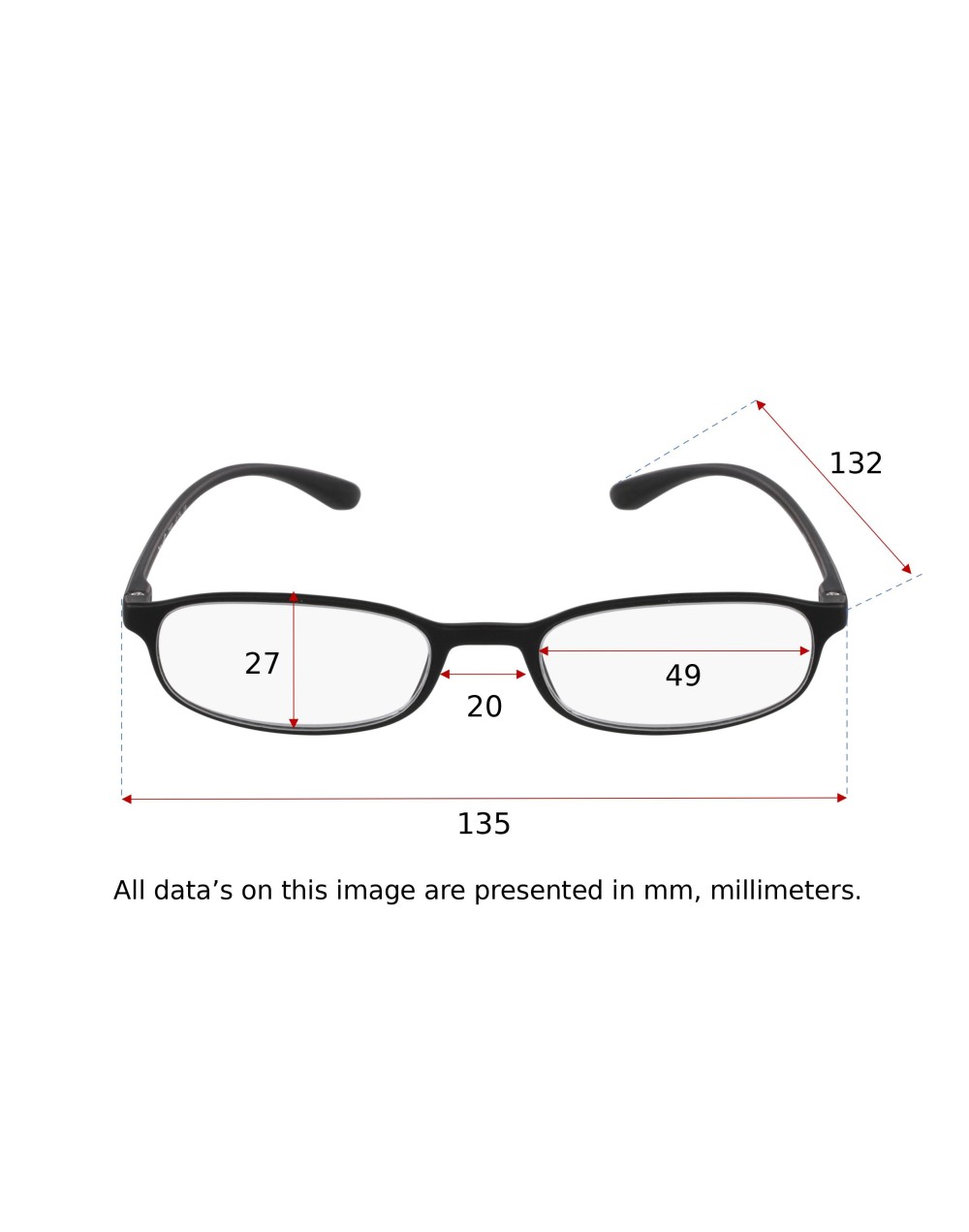 FLEXIBLE BLACK - Men's Reading Glasses