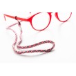 Cordelette rouge pour lunettes - modèle Leather Red