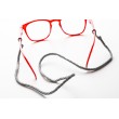 Cordelette rouge pour lunettes - modèle Leather Red