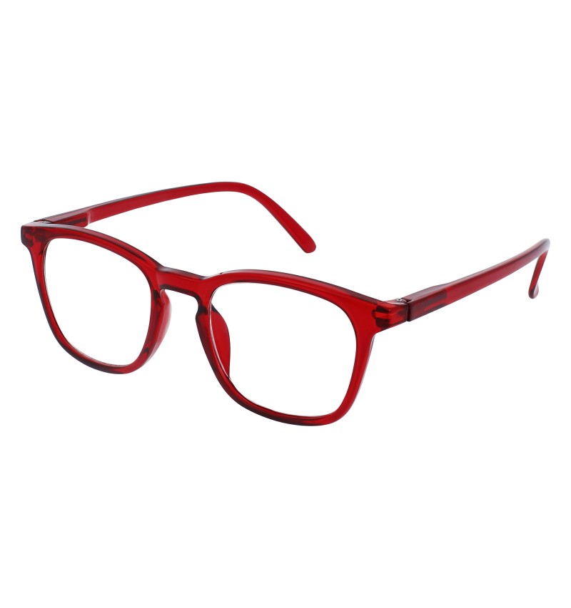 BURGUNDY - Reading glasses red transparent